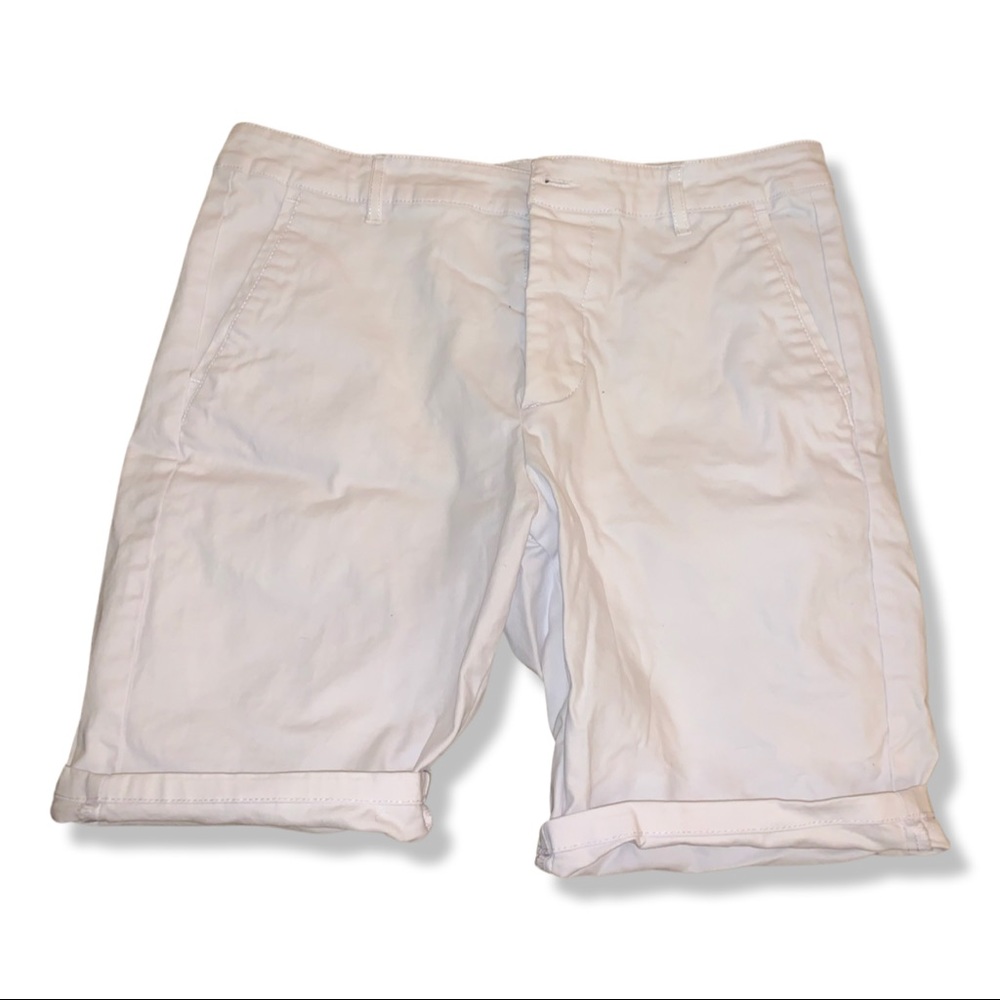 white khaki shorts